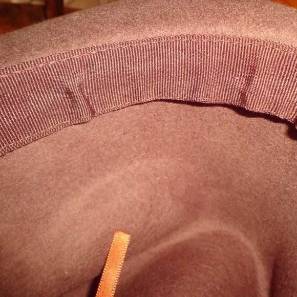 FIRM NWT SAN DIEGO HAT COMPANY NICOLE WOOL RANCHER CHESTNUT main image 5